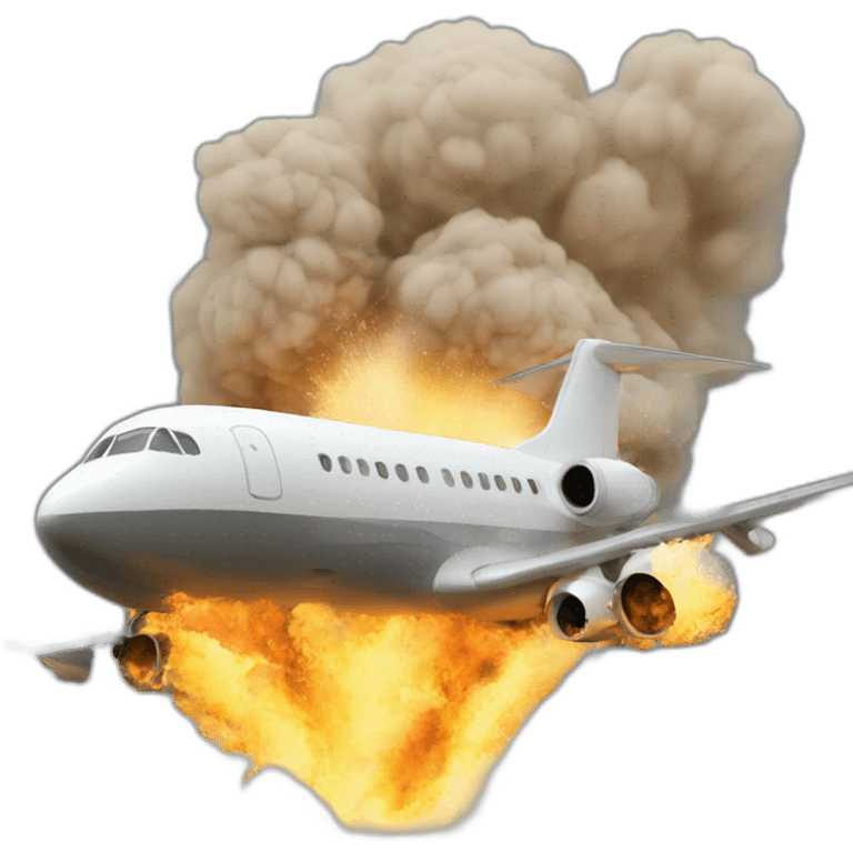 Avion tour explosion emoji