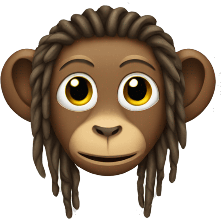 monkey with dreads emoji