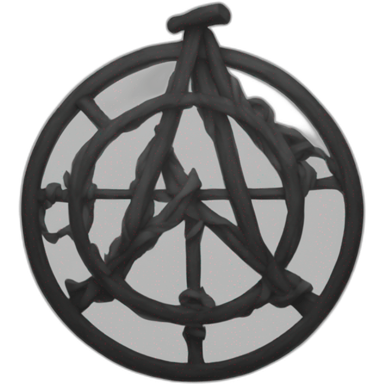 Anarchy symbol emoji