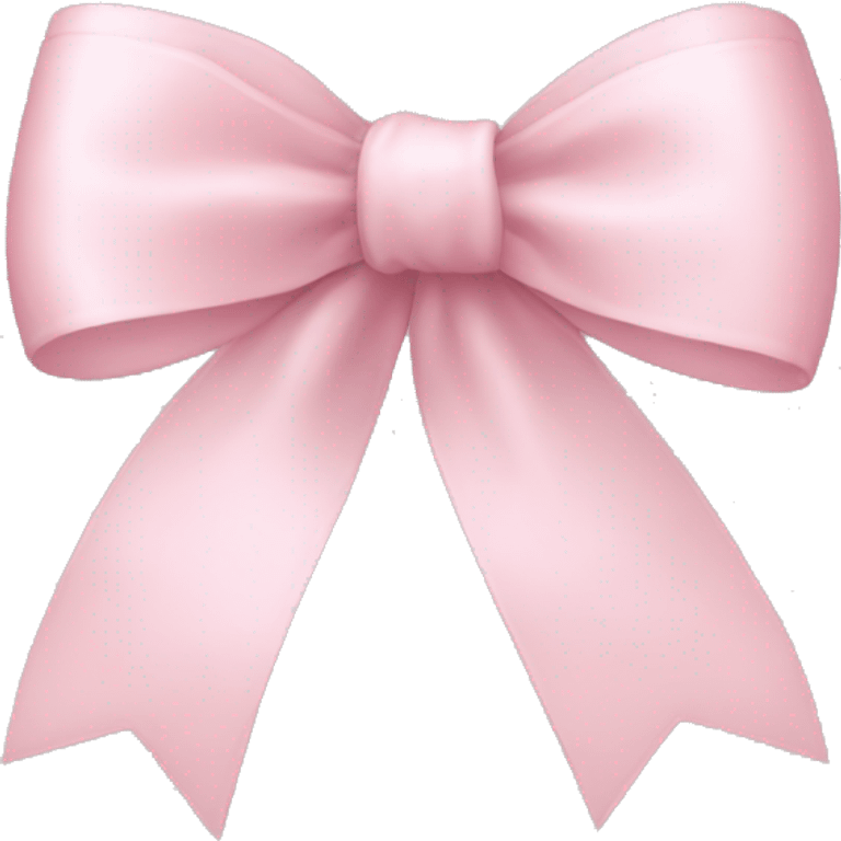 light pink ribbon bow emoji