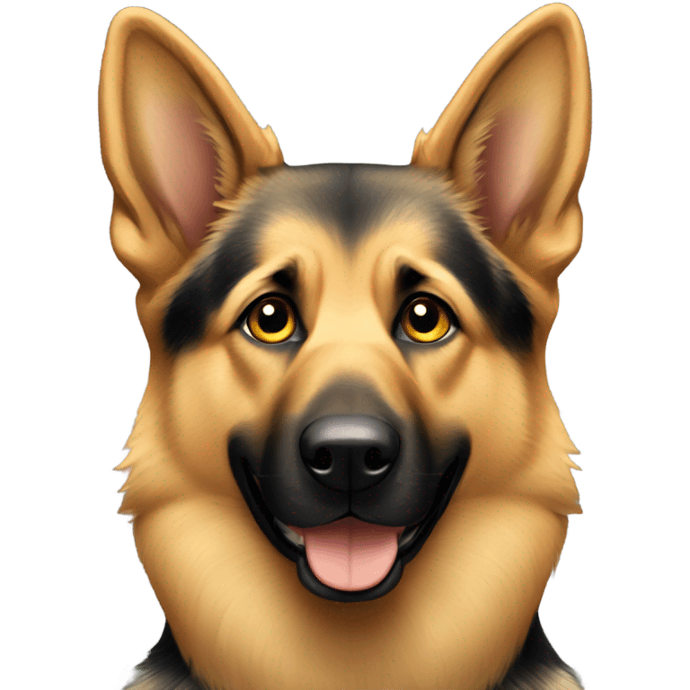 Golden German shepherd emoji