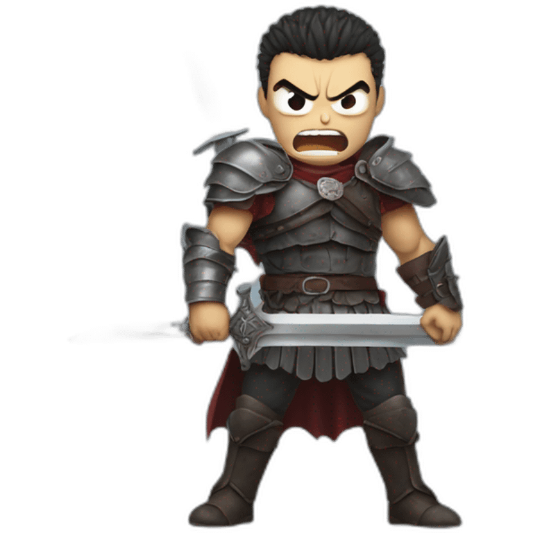 angry berserk guts with large sword emoji