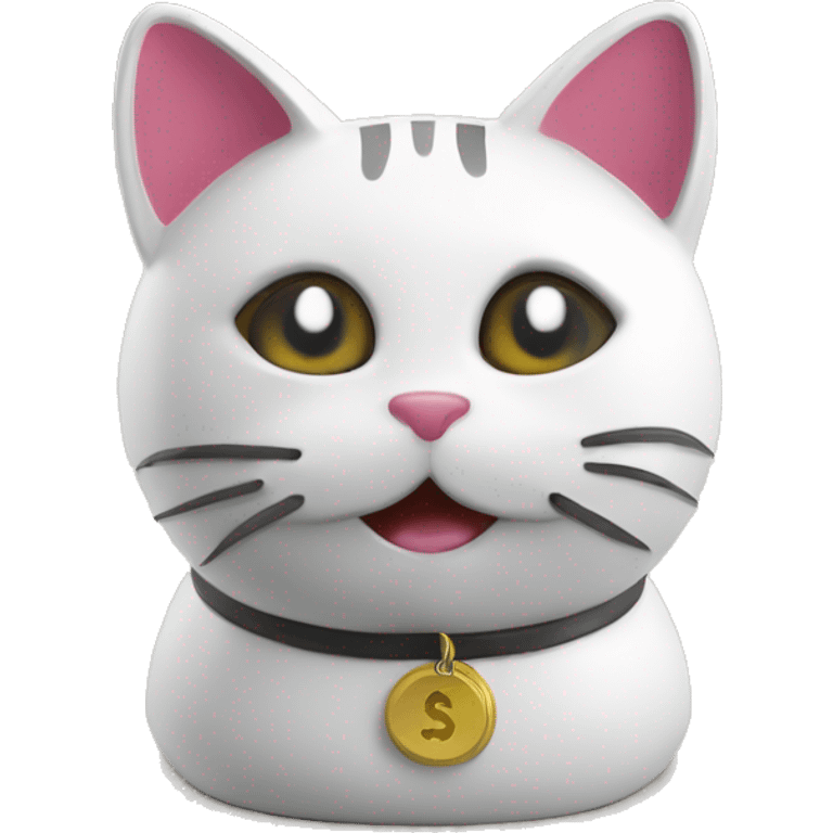 Cat moneybox emoji