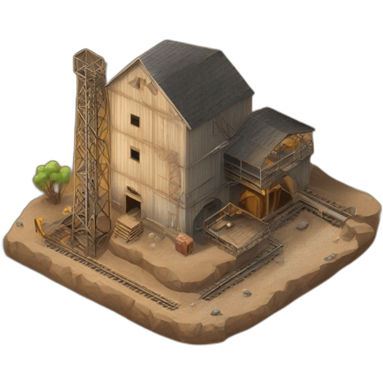 mine shaft/Mining Building house emoji