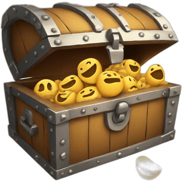 treasure chest with teeth emoji