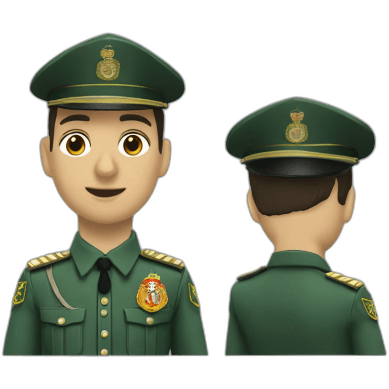 Guardia civil españa con tricornio emoji