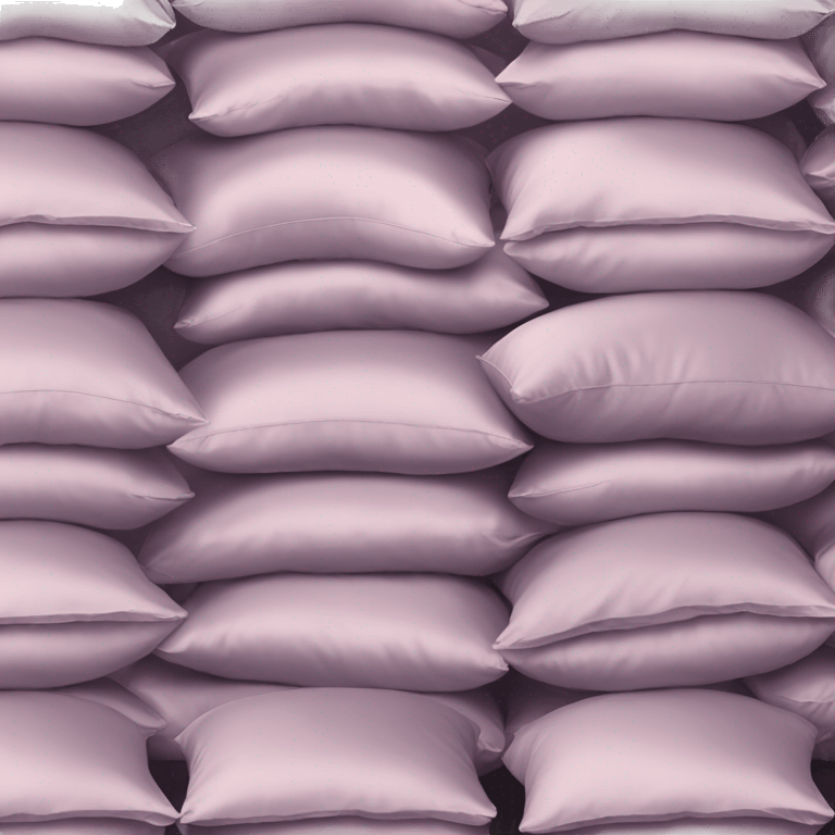 Satin Pillows neatly stacked together  emoji