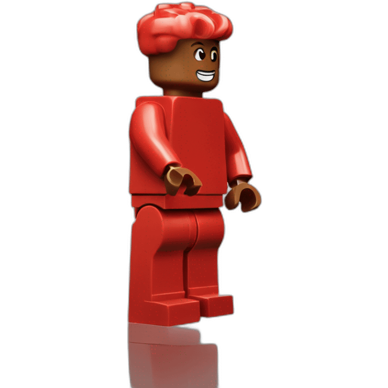 one red lego brick emoji