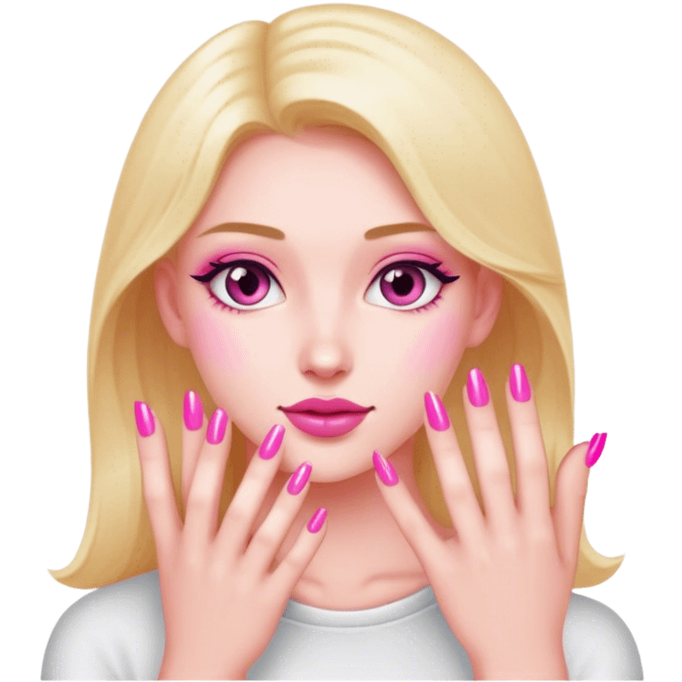 Pink nails emoji