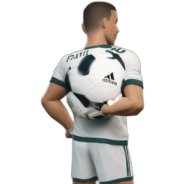 Ronaldo joue avec une ps5 emoji