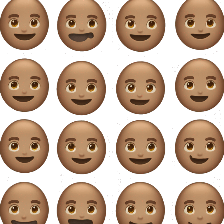 guy with brown hair and a bun smiling emoji