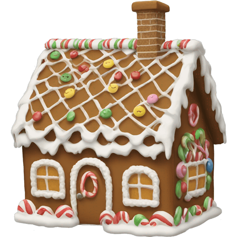 Gingerbread house emoji