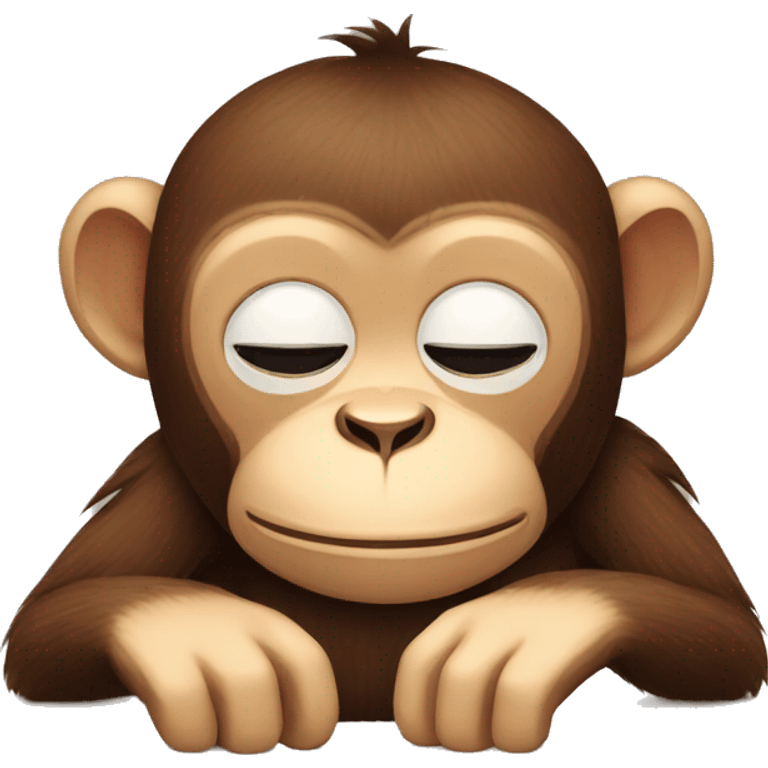 sleepy monkey emoji