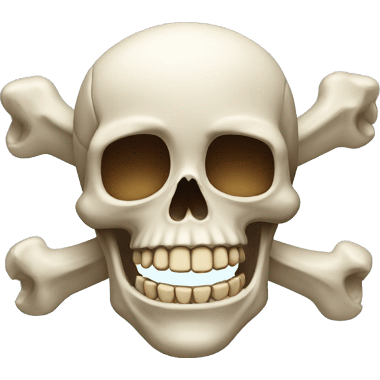 Skull and Bones Laughing emoji