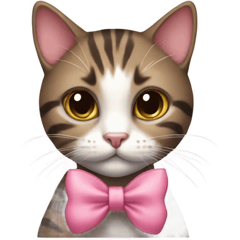 Cat with bow  emoji