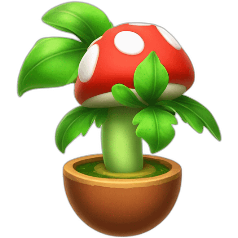 Piranha plant from Nintendo mario emoji