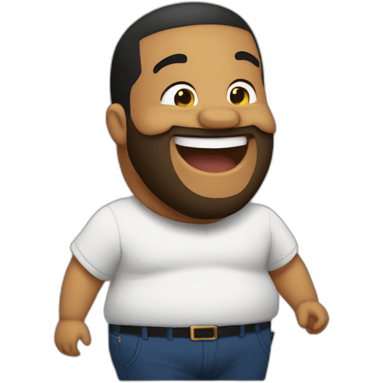 Drake belly laughing emoji