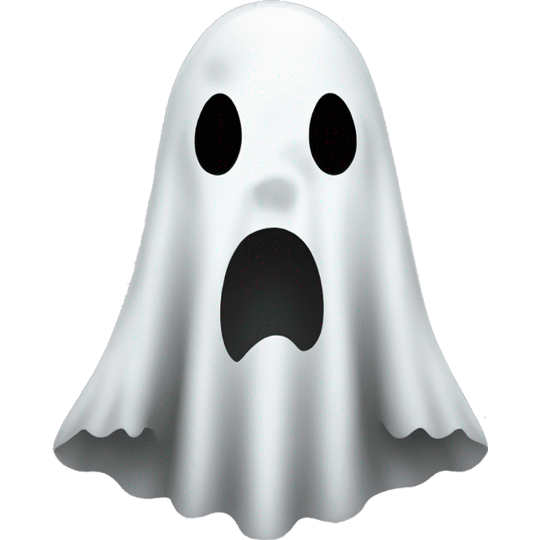 ghost costume. Not evil and smiling emoji