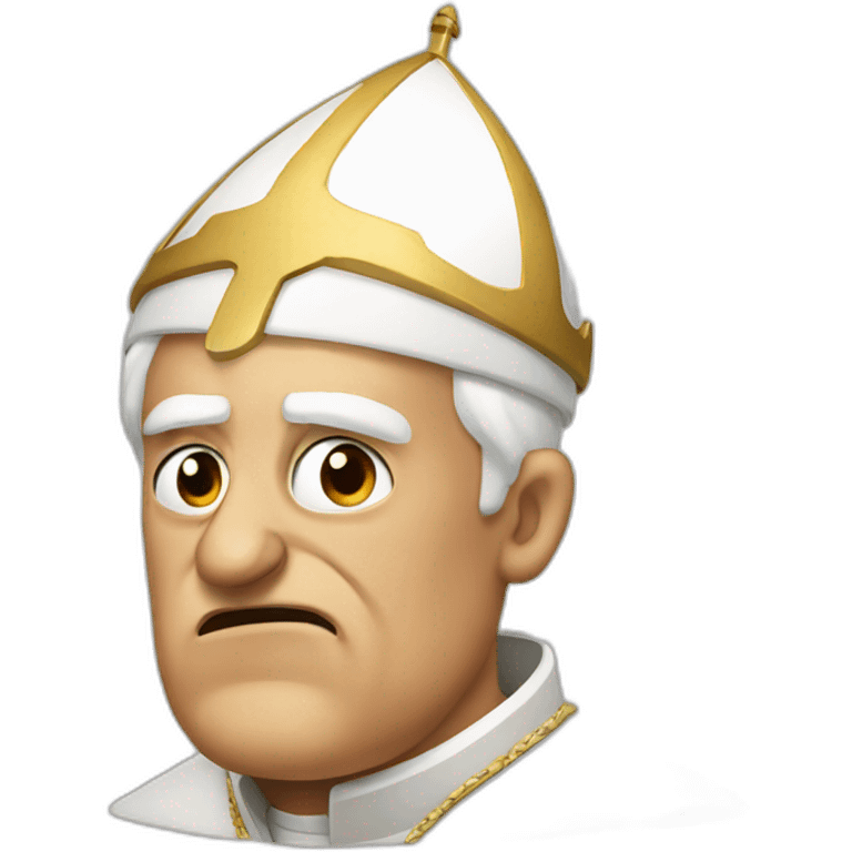 angry pope emoji