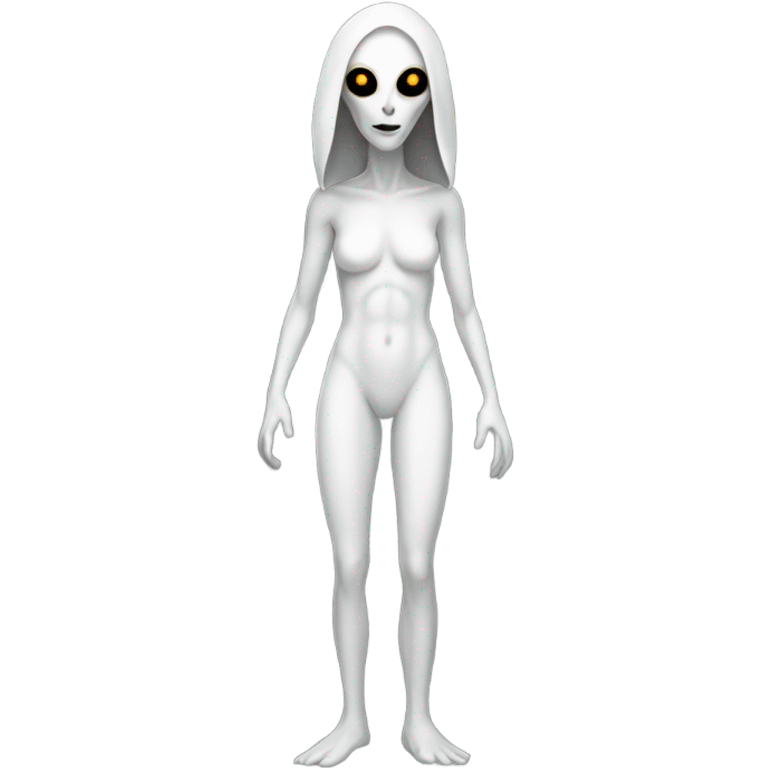 a white alien woman full body emoji