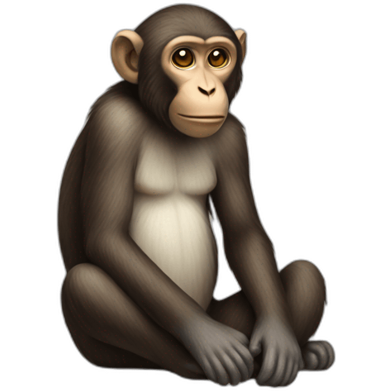 sitting monkey emoji