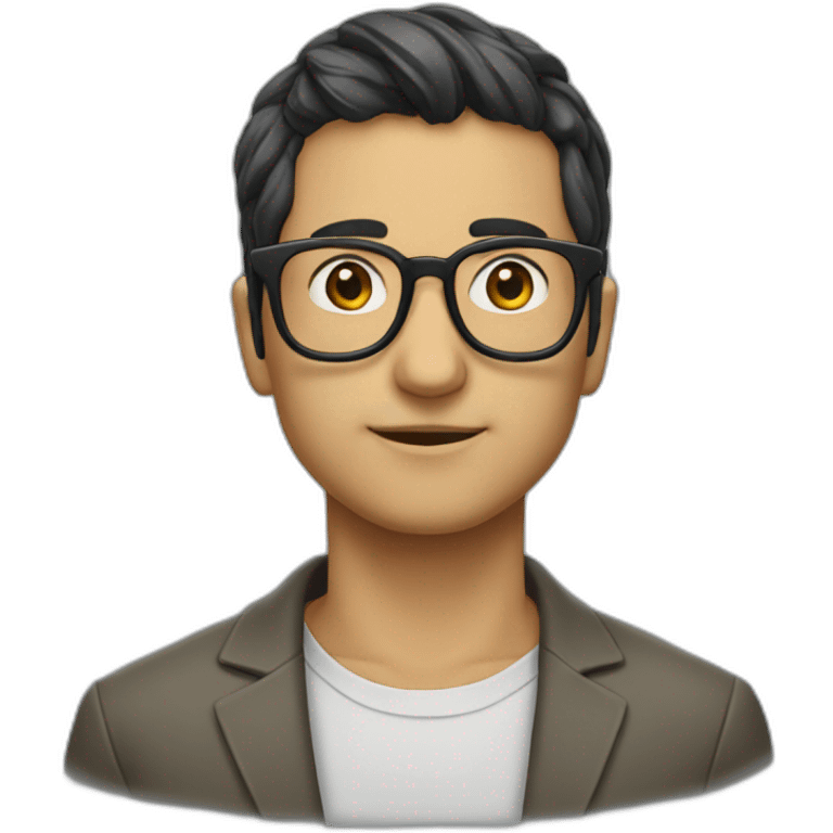 Sadur Japarov in glasses emoji