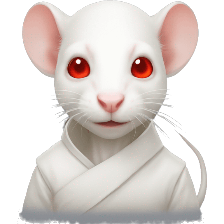 Albino rat red eyes, ninja  emoji