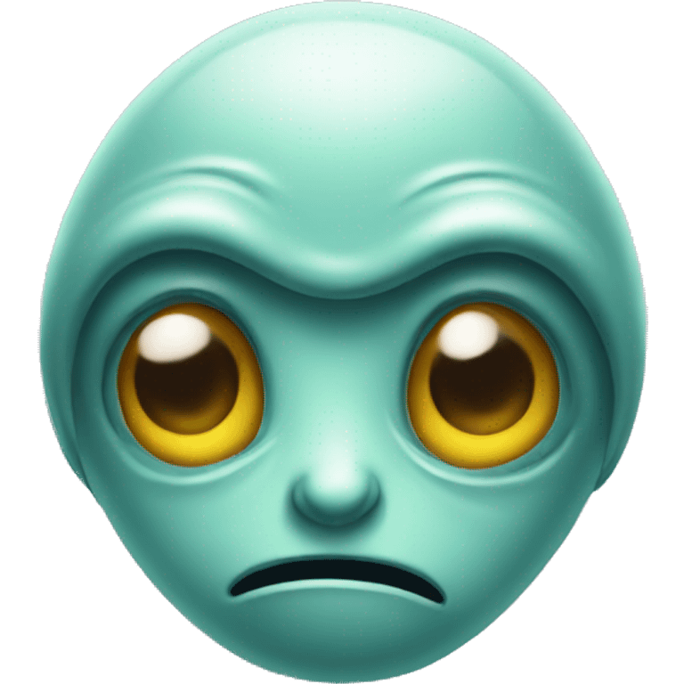 Sad alien  emoji