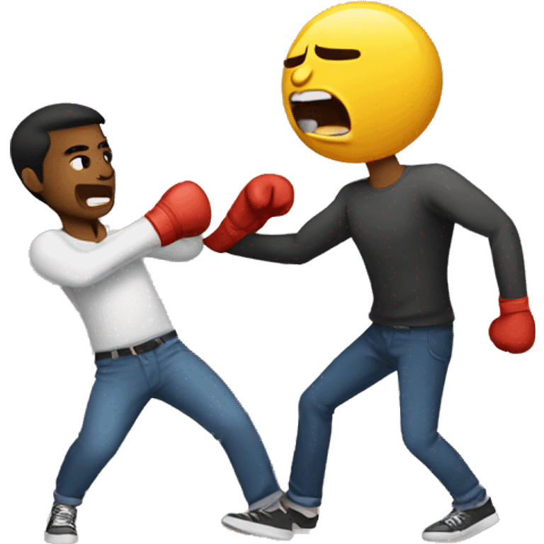 Guy getting punched emoji