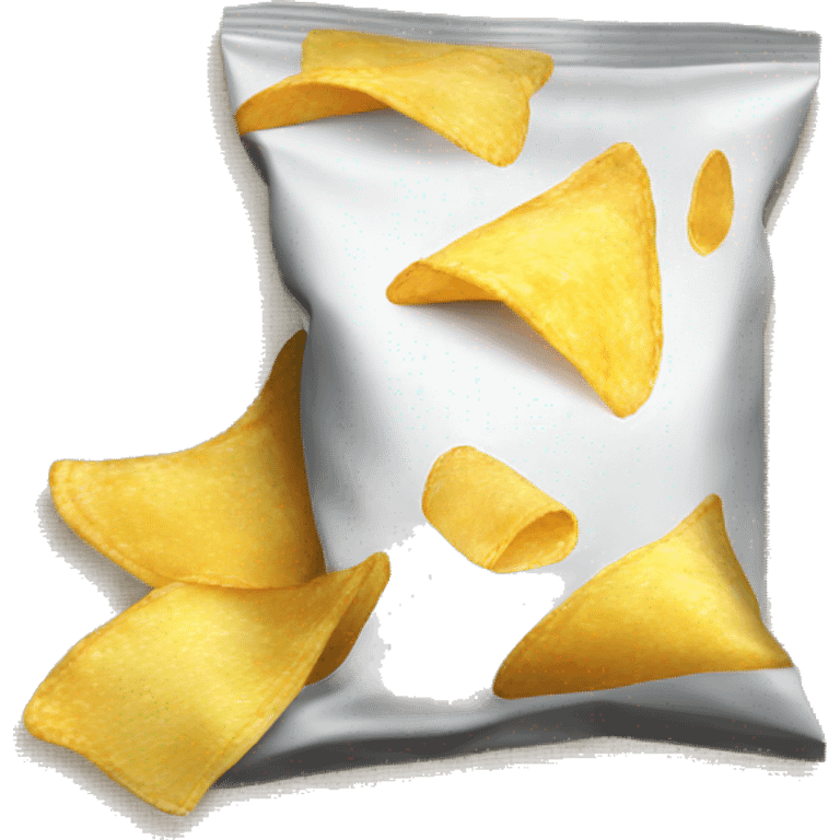 one unopened bag of chips emoji