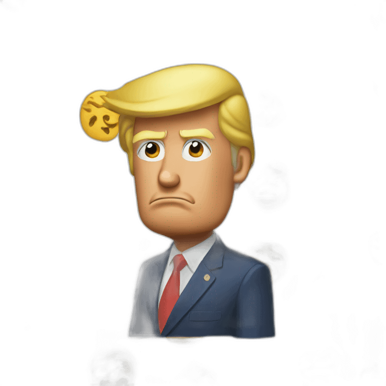 donald Trump denying climate change emoji