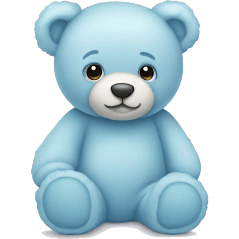 pastel blue teddy bear emoji