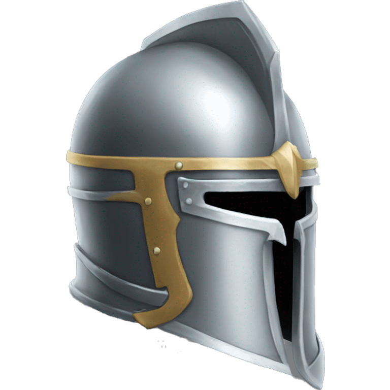 Knight’s helmet, side profile emoji