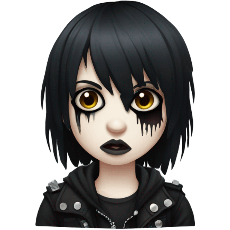 young emo zombie emoji