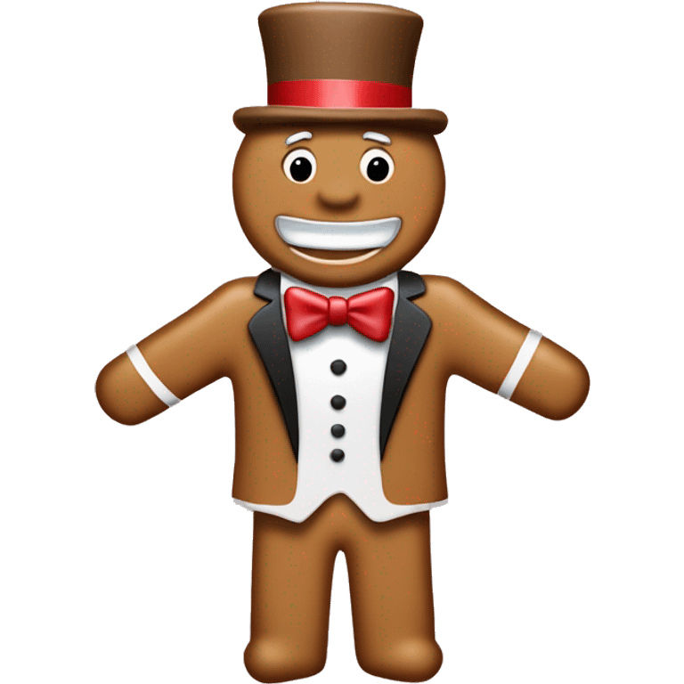 The monopoly man as a gingerbread man  emoji