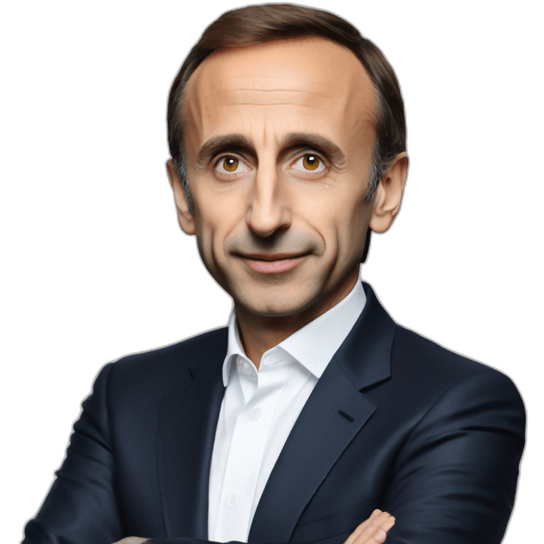 Macron avec Éric zemmour emoji