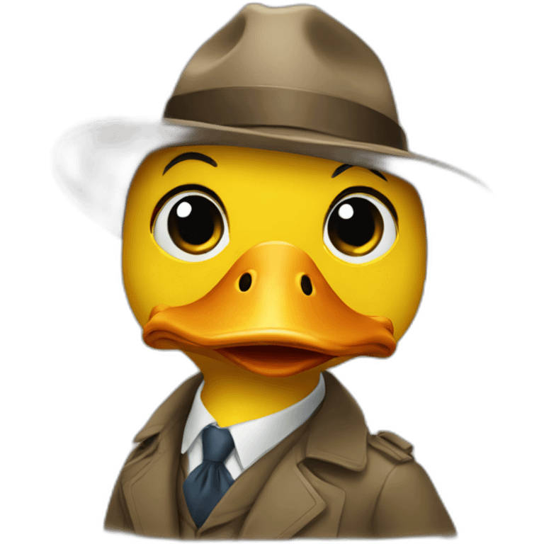 duck detective emoji