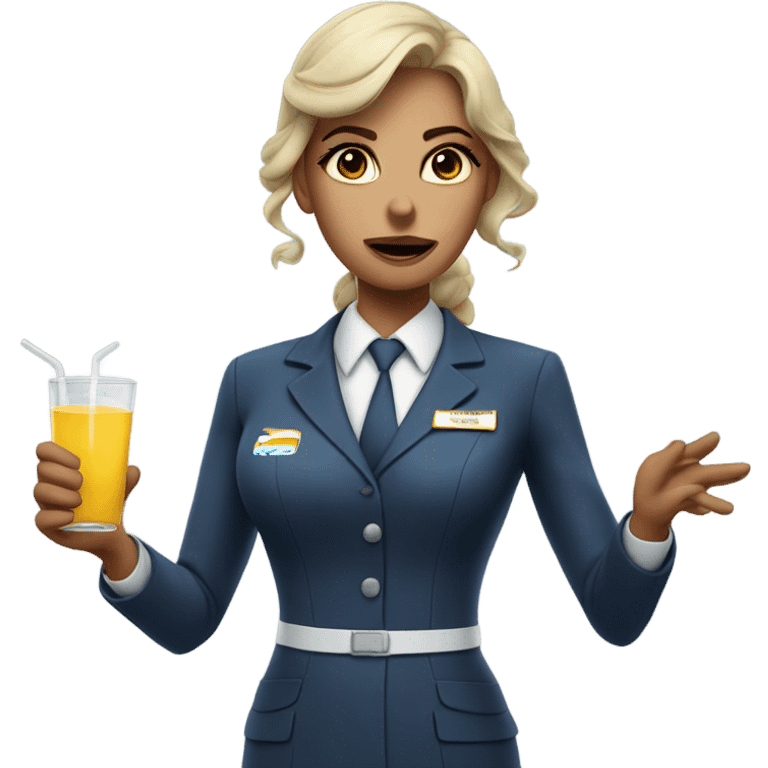 Stupid flight attendant  emoji