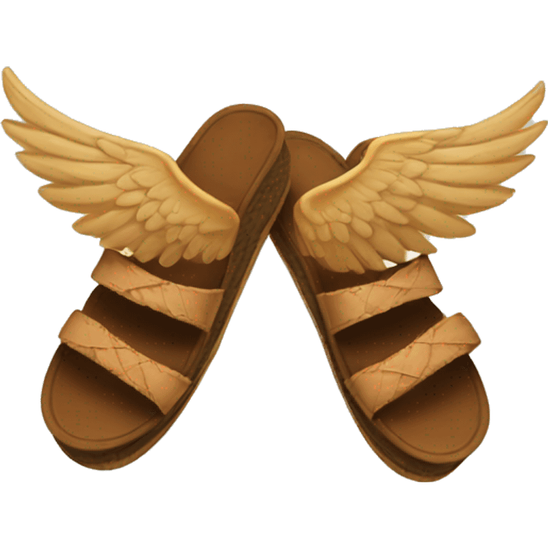 wings with sandals emoji