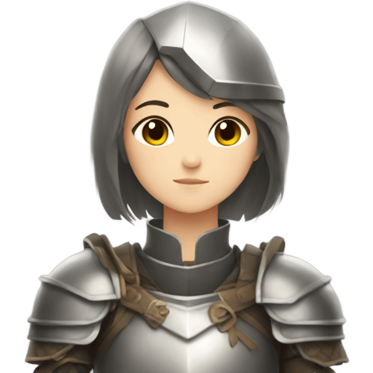 Anime girl in armor emoji