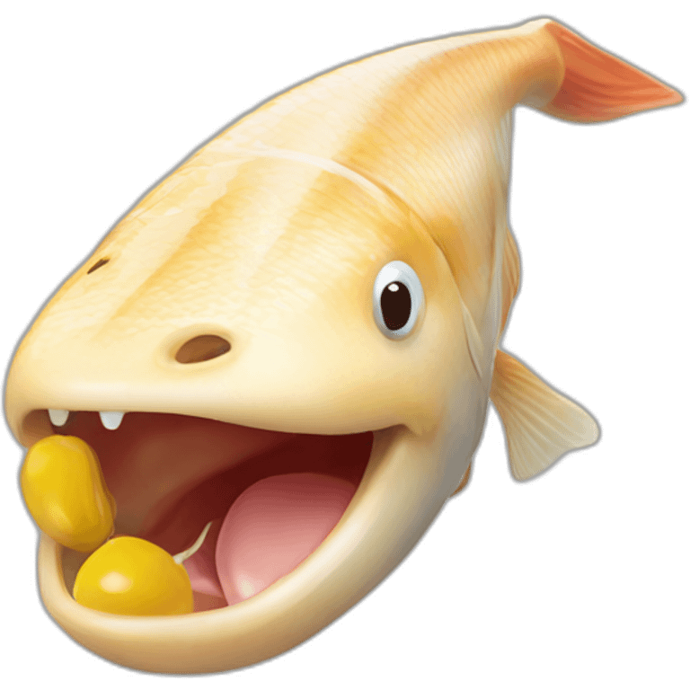 Une bite dans une peche emoji