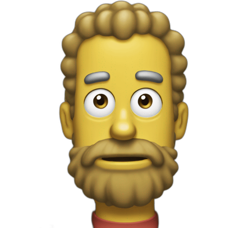 simpson with beard emoji