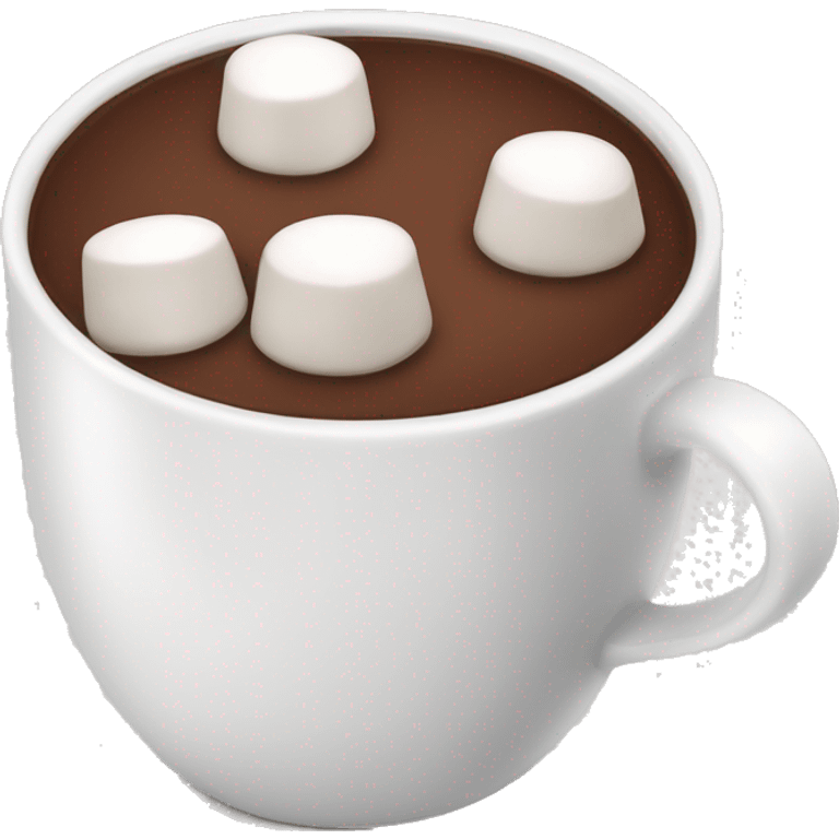 hot chocolate with marshmallows  emoji