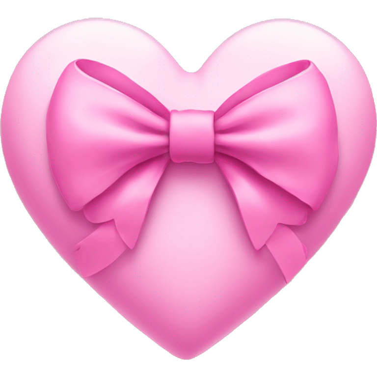 Pink heart with bow emoji