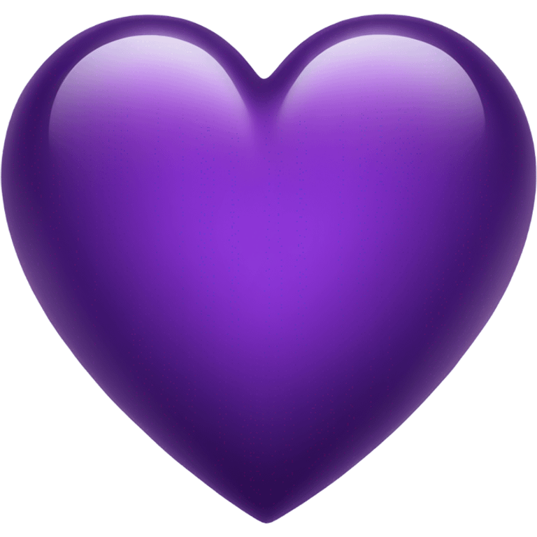 Shiny glass violet heart  emoji