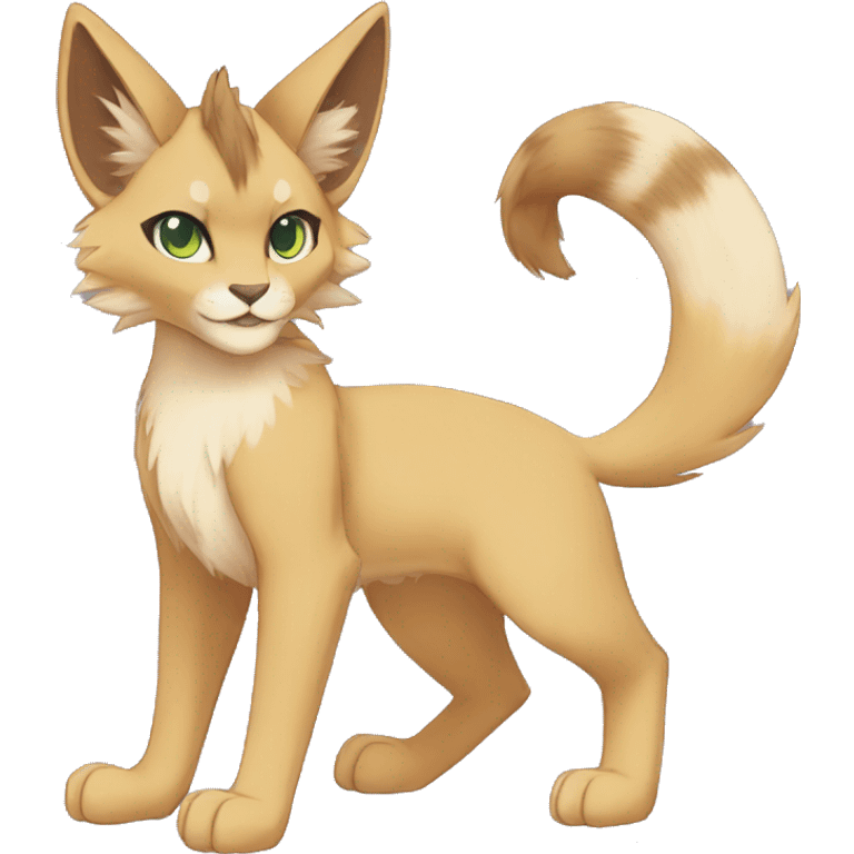 Anthro Furry-Sona-Fakemon Lynx-Caracal Full Body emoji