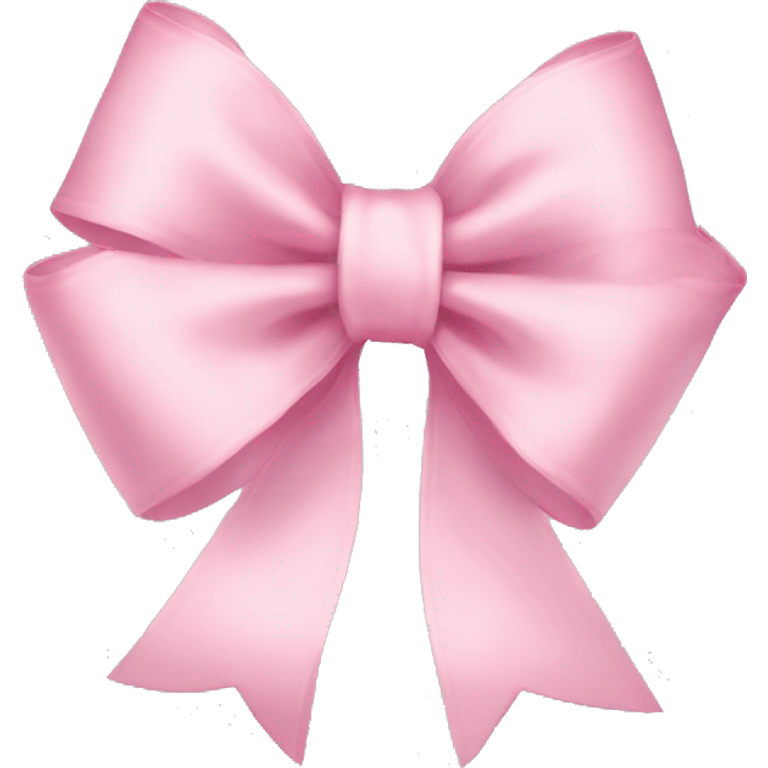 light pink ribbon bow emoji