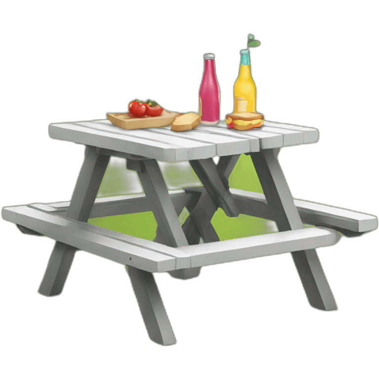 mini picnic table emoji