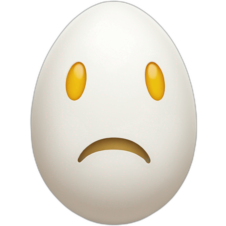 Egg with face emoji