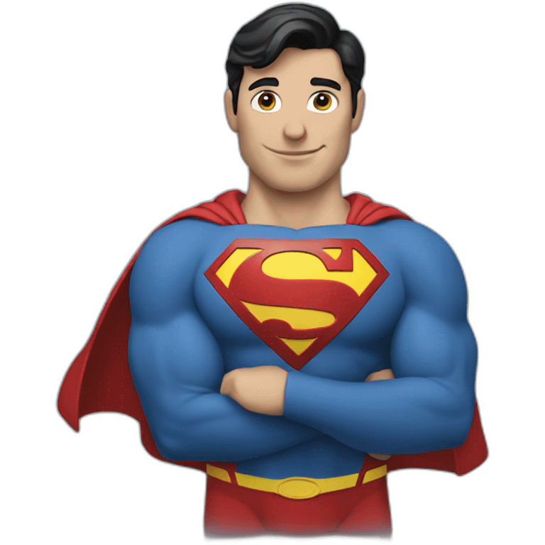 superman with laptop emoji